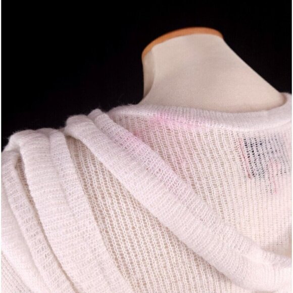 Who Decides War by MRDR BRVDO Webbed Sweater M Cloud Defect New - Picture 10 of 16